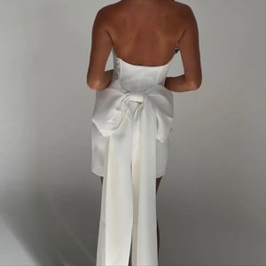 Meshki Meredith Strapless Bow Mini Dress
